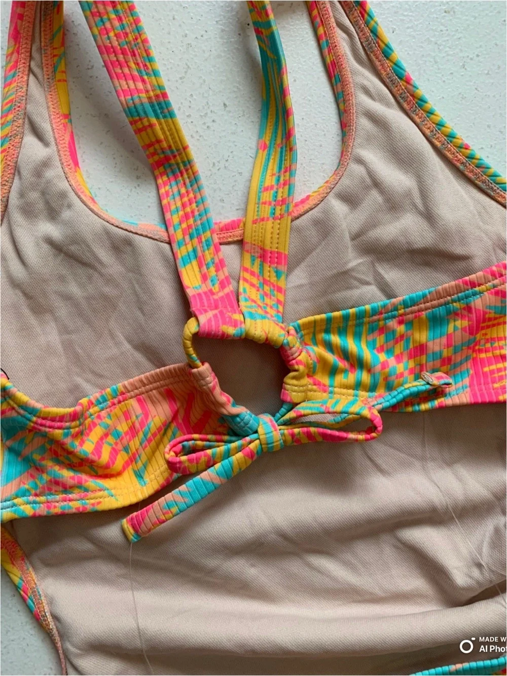 Art Class Girls Bright Tropical One Piece Swimsuit Size Large NWT Beach Swim